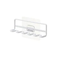 Kubki na szczoteczki do zębów - Biały samoprzylepny metalowy uchwyt na szczoteczki do zębów Film Hook – YAMAZAKI - miniaturka - grafika 1