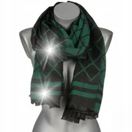 Apaszki i szaliki damskie - Duży Szalik Damski bawełniany ciepły szal frędzle - miniaturka - grafika 1