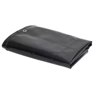 Folie budowlane - vidaXL Plandeka 650 g/m², 1,5x6 m, czarna - miniaturka - grafika 1