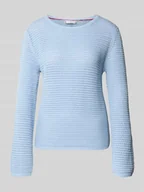 Swetry damskie - Sweter o kroju regular fit z mieszanki bawełny - miniaturka - grafika 1