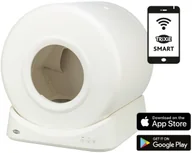 Kuwety dla kotów - Trixie Smart Cat, kuweta automatyczna, dla kota, biała, 51 × 56 × 54 cm, z aplikacją - miniaturka - grafika 1