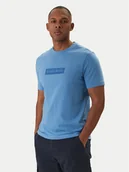 Koszulki męskie - Napapijri T-Shirt S-Box Logo NP0A4IFL Niebieski Regular Fit - miniaturka - grafika 1