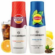 Syropy i koncentraty owocowe - Zestaw 2 Syropów Sodastream Shwip Shwap Cola Pomarańcza + Ice Tea Lemon - miniaturka - grafika 1
