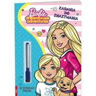 Książki edukacyjne - Barbie Dreamhouse Adventures. Zadania do zmazywania - miniaturka - grafika 1
