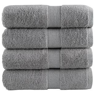 vidaXL Ręczniczki premium SOLUND, 4 szt., szare, 30x30 cm, 600 g/cm² - Ręczniki - miniaturka - grafika 1