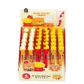 Długopisy - Długopis Wielokolorowy 6 Wkładów Fast Food - miniaturka - grafika 1