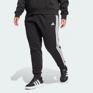 Spodnie sportowe damskie - Spodnie Essentials 3-Stripes Fleece Slim (Plus Size) - miniaturka - grafika 1