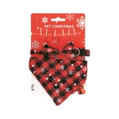 Obroże dla psów - Świąteczna obroża z kokardką i bandamką - miniaturka - grafika 1