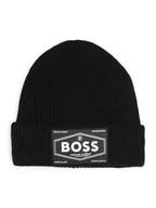 Czapki dla dzieci - Hugo Boss Kids Czapka w kolorze czarnym - miniaturka - grafika 1