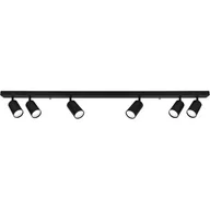 Lampy sufitowe - Superled Spoti lampa sufitowa (spot) 6-punktowa czarna - miniaturka - grafika 1