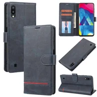 Etui i futerały do telefonów - Dla Samsung Galaxy A10 Classic Wallet Flip Skórzane etui na telefon Niebieski - miniaturka - grafika 1