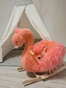 Chodziki - Bujak FLAMING na biegunach RÓŻOWY miły w dotyku - miniaturka - grafika 1