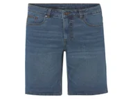 Spodenki męskie - LIVERGY® Szorty jeansowe męskie z bawełną (Niebieski, 50) - miniaturka - grafika 1