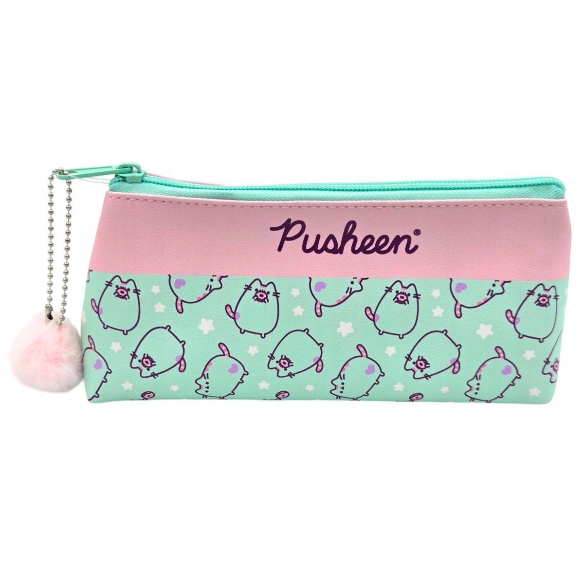 Piórnik rozpinany pojedynczy Pusheen saszetka, kosmetyczka.,