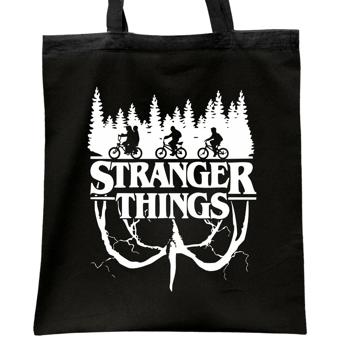 Torba bawełniana czarna Stranger Things Eleven Hawkins Dla Fanów Serialu