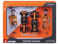Samochody i pojazdy dla dzieci - McLaren MCL38 Norris Piastri ZESTAW BOLIDÓW F1 1:43 BBURAGO 18-38109 - miniaturka - grafika 1