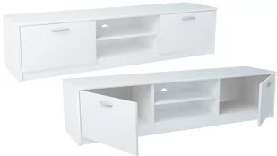 Komoda RTV R22K Remus K028 Biały 36x160x41 cm - Szafki RTV Komoda RTV R22K Remus K028 Biały 36x160x41 cm - Szafki RTV - miniaturka - grafika 1