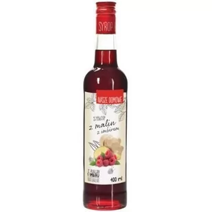 Premium Rosa Syrop z Malin z Imbirem 400ml - - Zdrowa żywność - miniaturka - grafika 1