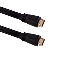 Kable komputerowe i do monitorów - Esperanza EB201 KABEL PŁASKI HDMI V.1.4B 5M CZARNY (EB201 - 5901299947876) - miniaturka - grafika 1