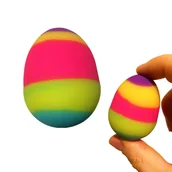 Zabawki i gry sportowe - Piłeczka Kauczukowa Zmyłka Jajko Tęczowe Psikus Żart - miniaturka - grafika 1