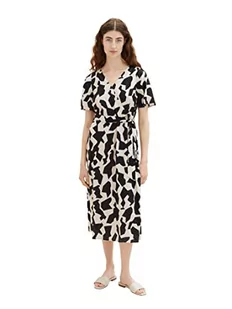 TOM TAILOR Sukienka damska 1037240, 32145-Black Big Abstract Design, 40, 32145 - Black Big Abstract Design, 40 - Sukienki - miniaturka - grafika 1