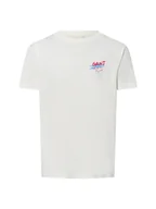 Koszulki męskie - Gant T-shirt - Slim Fit - Umieszczona grafika Mężczyźni Bawełna niebieski jednolity, L - miniaturka - grafika 1