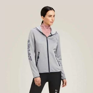 Ariat Bluza damska BYRON FULL ZIP - heather grey - Akcesoria jeździeckie - miniaturka - grafika 1