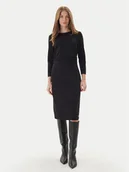 Sukienki - Calvin Klein Sukienka koktajlowa LV044D062G Czarny Slim Fit - miniaturka - grafika 1