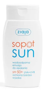 Ziaja Sopot Sun emulsja do opalania wodoodporna SPF50+ 125ml - Balsamy i kremy do opalania - miniaturka - grafika 1