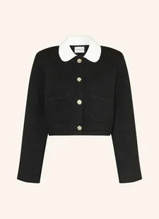 Claudie Pierlot Kardigan Z Odpinanym Kołnierzem schwarz - Swetry damskie - miniaturka - grafika 1
