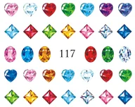 Ozdoby do paznokci - Naklejki wodne na paznokcie - nr 117 - miniaturka - grafika 1