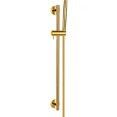 Słuchawki prysznicowe - Omnires MICROPHONE-S ZŁ zestaw prysznicowy suwany złoto - miniaturka - grafika 1