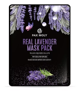 Pax Moly Maska do twarzy w płachcie oczyszczająca z ekstraktem z lawendy 25 ml - Maseczki do twarzy - miniaturka - grafika 1