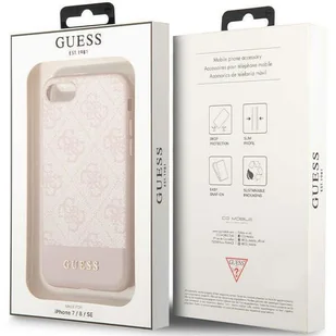 Guess GUHCI8G4GLPI iPhone 7/8/SE 2020/ 2022 różowy/pink hard case 4G Stripe Collection - Etui i futerały do telefonów - miniaturka - grafika 8