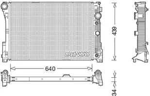 Chłodnica, układ chłodzenia silnika Denso DRM17048 - Układ chłodzenia - akcesoria - miniaturka - grafika 1