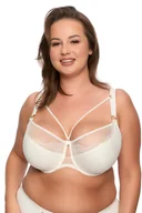 Biustonosze - Biustonosz z koronką Semi-Soft Laila MAXI 1280 półusztywniany ecru 75J - miniaturka - grafika 1