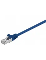 Kable miedziane - Goobay Kabel sieciowy CAT 5e  SF/UTP Patch kabel Kolor: niebieski, niebieski 2 m 4040849680557 - miniaturka - grafika 1