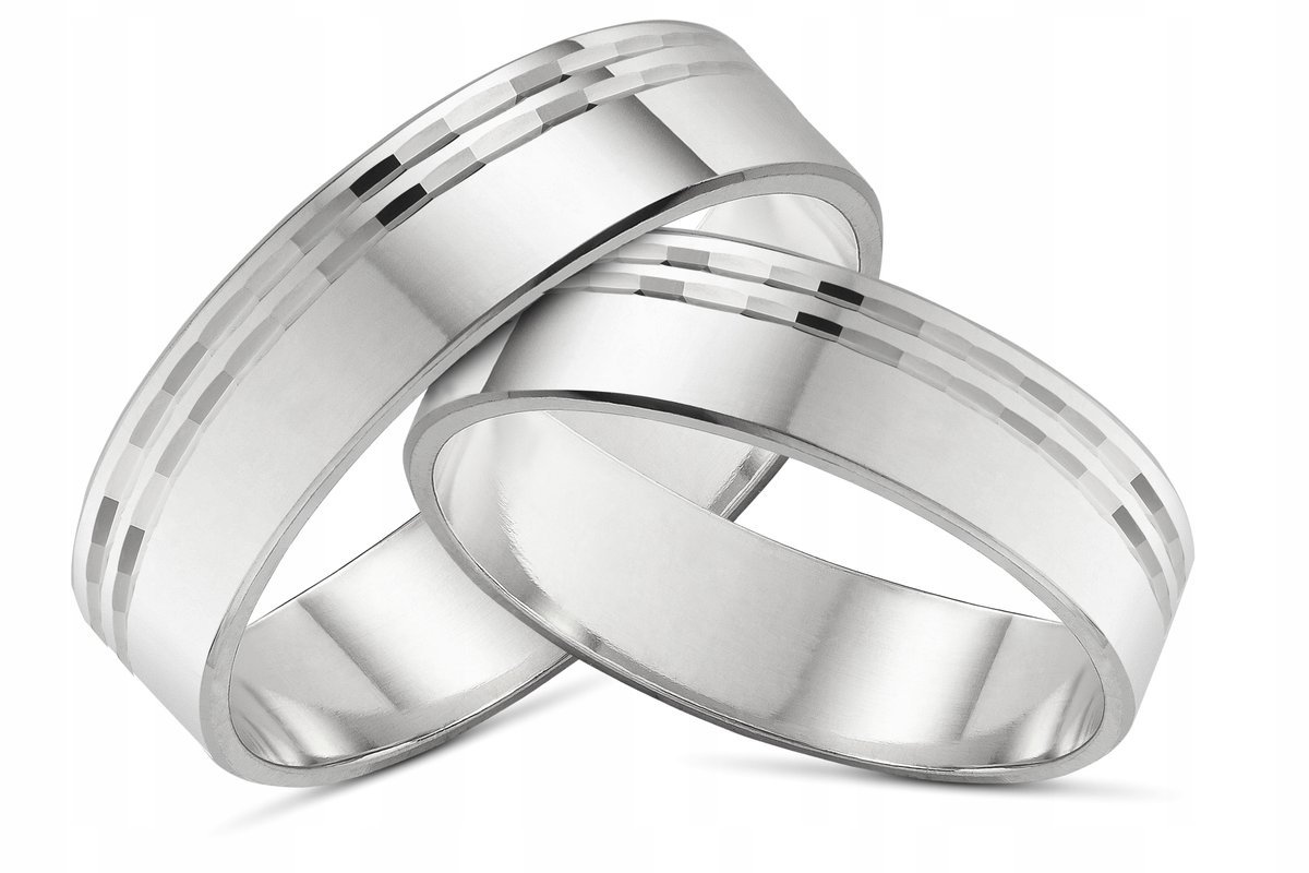 Obrączka srebrna próba 925+GRAWER 4 mm OB12 ŚLUB