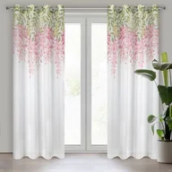Firany - Firana na przelotkach JULIETA 140 x 250 cm różowy - miniaturka - grafika 1