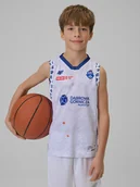 Koszulki dla chłopców - 4F Koszulka meczowa replika domowa z sezonu 2025/26 dziecięca 4F x MKS Dąbrowa Górnicza - biała 98/104 - miniaturka - grafika 1