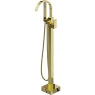 Baterie umywalkowe - Mexen Veda wolnostojąca bateria wannowa, złota - miniaturka - grafika 1