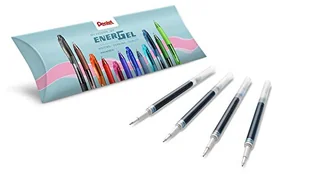 Pentel LR7-CX wkład do długopisów EnerGel, końcówka kulkowa 0,7 mm = grubość linii 0,35 mm, niebieski, 4 sztuki - Długopisy - miniaturka - grafika 1