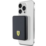 Powerbanki - Ferrari Powerbank FEPB5MNCAK 15W 5000mAh czarny/black Metal Logo MagSafe - miniaturka - grafika 1