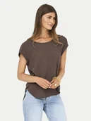 Bluzki damskie - ONLY Bluzka Vic 15142784 Brązowy Regular Fit - miniaturka - grafika 1