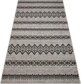 Dywany - DYWAN SZNURKOWY SIZAL FLOORLUX 20510 srebrny / czarny szary 120x170 cm - miniaturka - grafika 1