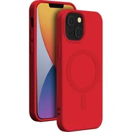 Etui i futerały do telefonów - Etui BIGBEN Silicone Case MagSafe do Apple iPhone 14 Czerwony - miniaturka - grafika 1