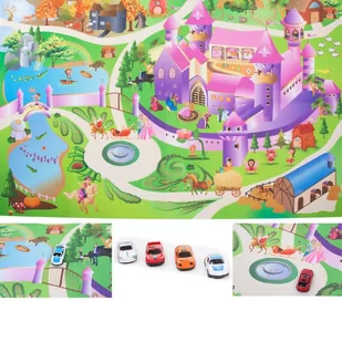 Sun Baby Mata Castle z autkami 120x80 cm B05.052.1.1 - Maty edukacyjne - miniaturka - grafika 2