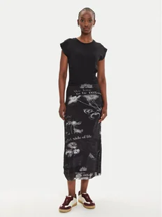 Desigual Sukienka codzienna Good News 24WWVK77 Czarny Regular Fit - Sukienki - miniaturka - grafika 1