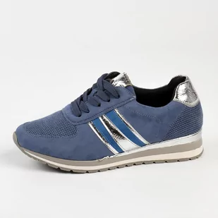 M.Daszyński Niebieskie sneakersy damskie, półbuty M.DASZYŃSKI 2169-2 - M.Daszyński - Sneakersy damskie - miniaturka - grafika 1