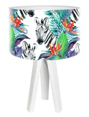 Lampy stojące - Macodesign Lampa biurkowa Zebra tropiku mini-foto-414w, 60 W - miniaturka - grafika 1